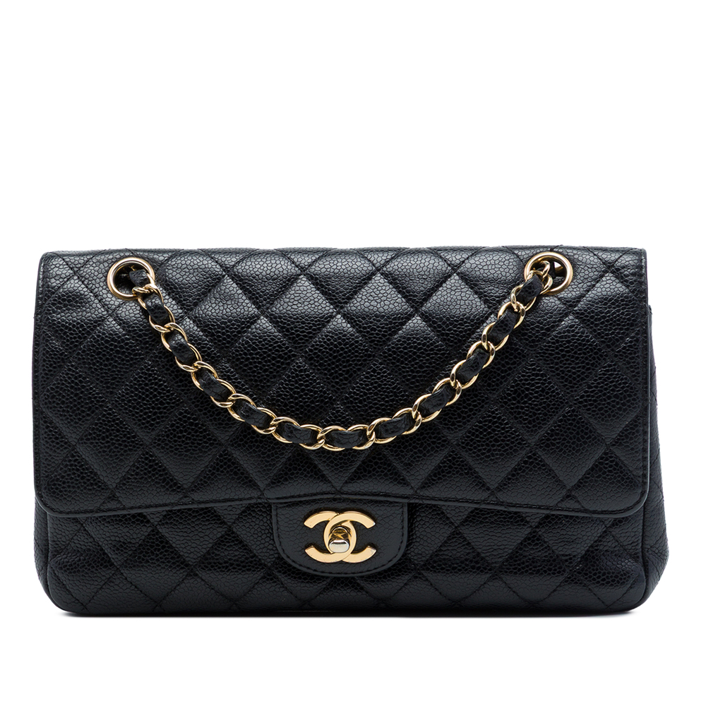 Pre-Loved Chanel Medium Classic Caviar Double Flap